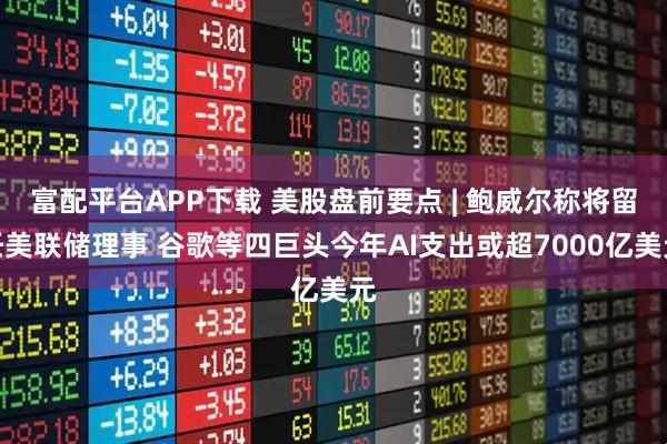 富配平台APP下载 美股盘前要点 | 鲍威尔称将留任美联储理事 谷歌等四巨头今年AI支出或超7000亿美元